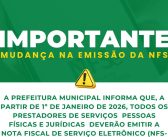 Mudança na Emissão da NFS